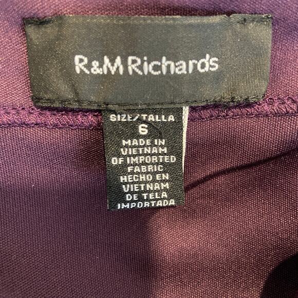 Y2K Purple Lace Sequins Short Formal Slip Dress - Women's Size 6 - Picture 4 of 5